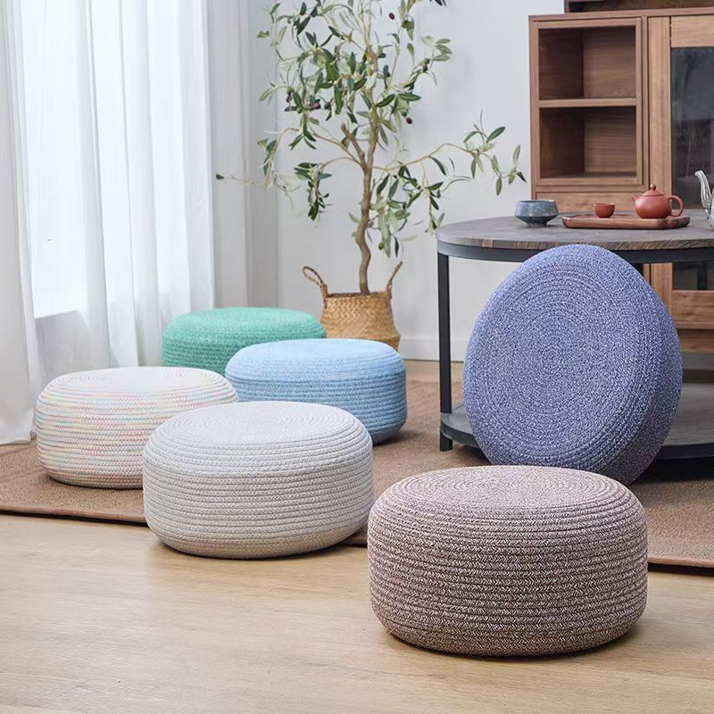 Handcrafted seat pouf Kalsten