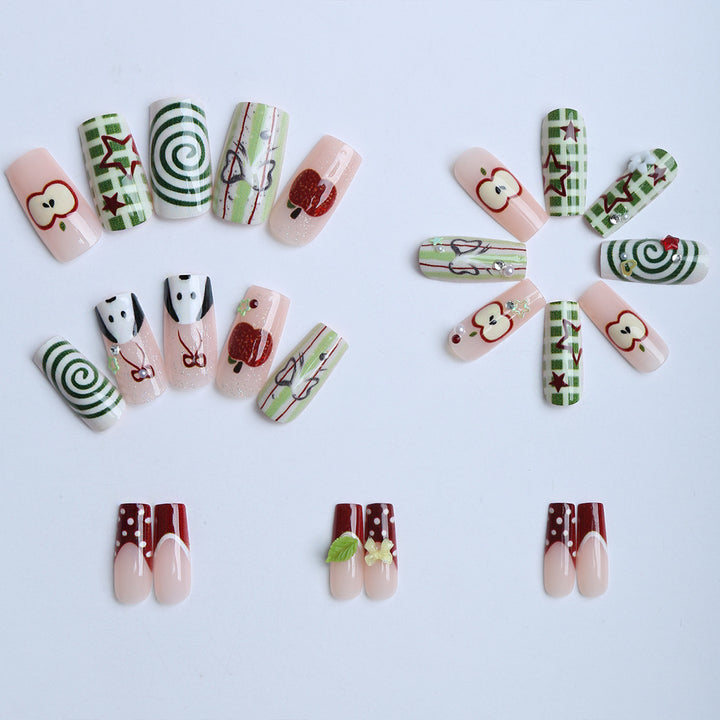 Artificial fingernails with festive designs Kalsten