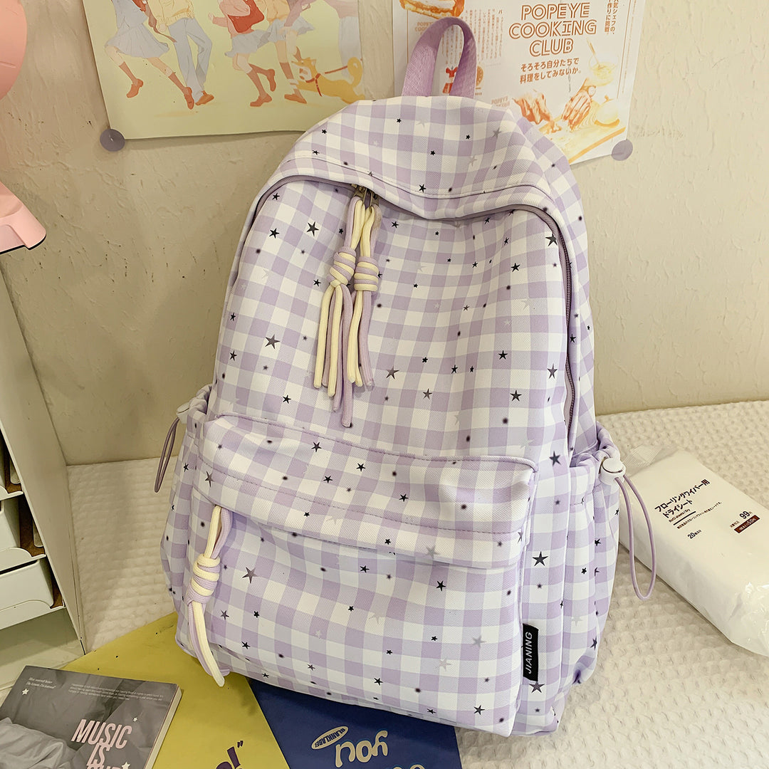 Cute Star-Embellished Daily Backpack Kalsten