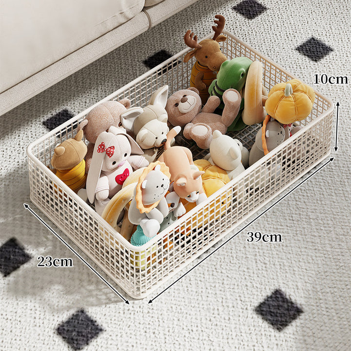 Rectangular Metal Mesh Organizer Basket for Toys & Home Storage