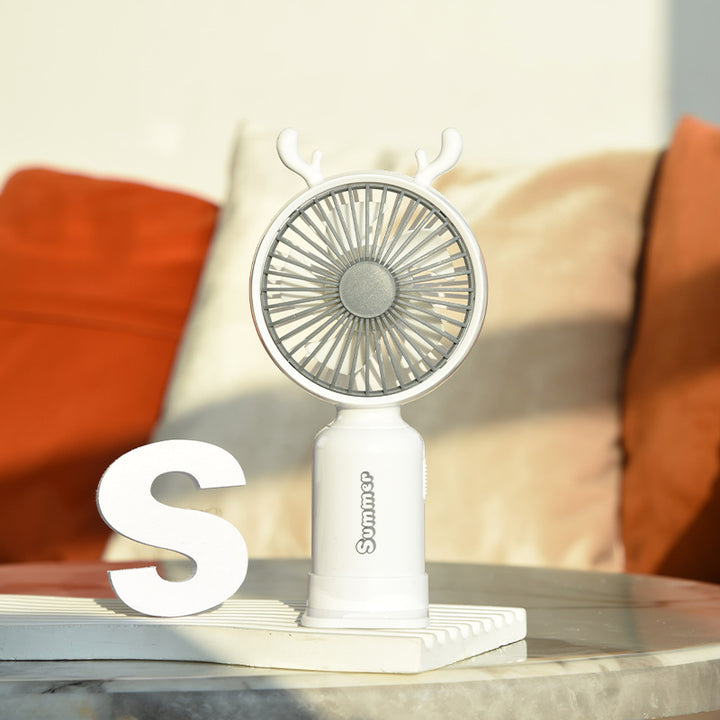 Portable Deer-Themed Handheld Cooling Fan Kalsten