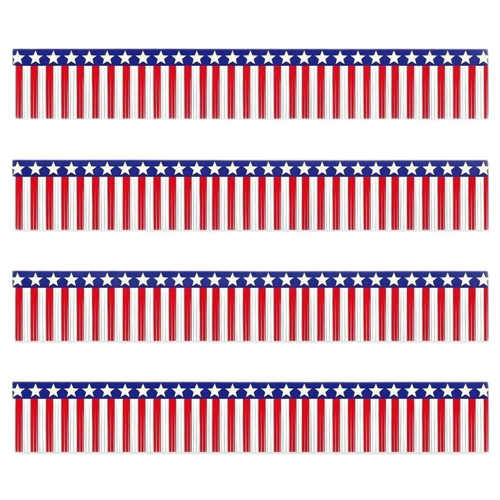 Unisex decorative table fringe set with star border and long fringes for party and event decoration Kalsten