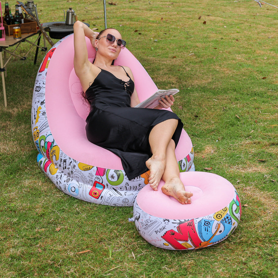 Women's Inflatable Comfort Sofa with Ergonomic Backrest Kalsten