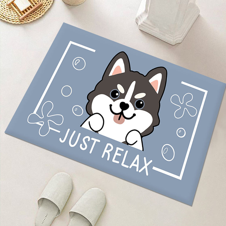Cute Cat-Themed Indoor Area Mat