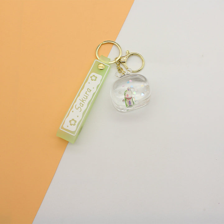 Unisex keychain with detailed water motif Kalsten
