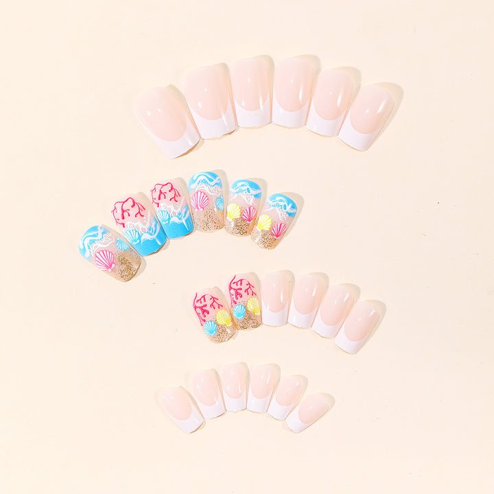 Ocean-Themed 3D Nail Art Extensions Kalsten