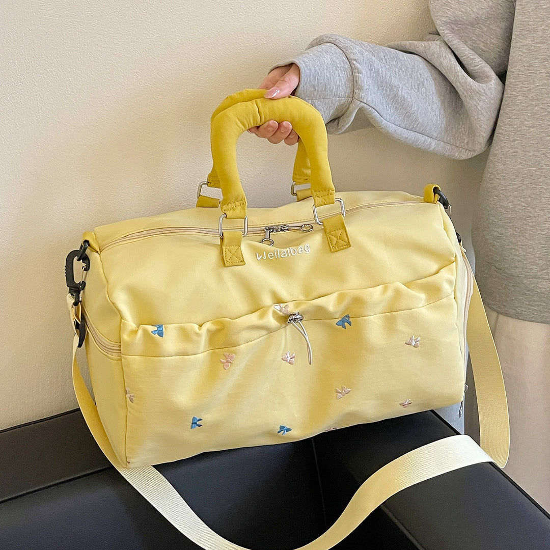 Multifunctional Embroidered Duffel Bag Kalsten