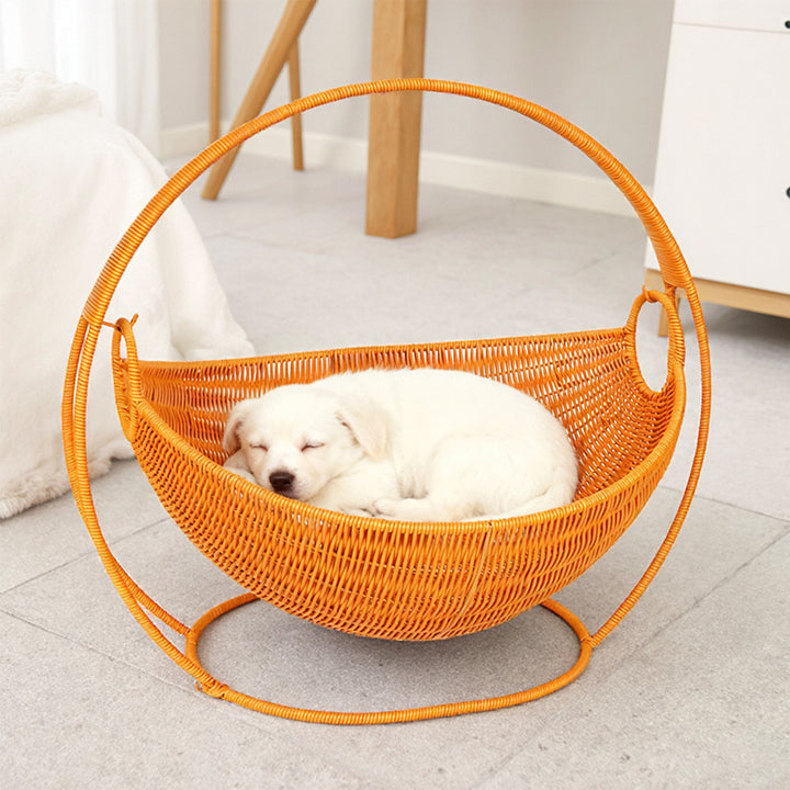 Modern Wicker Fruit Bowl with Stand Kalsten