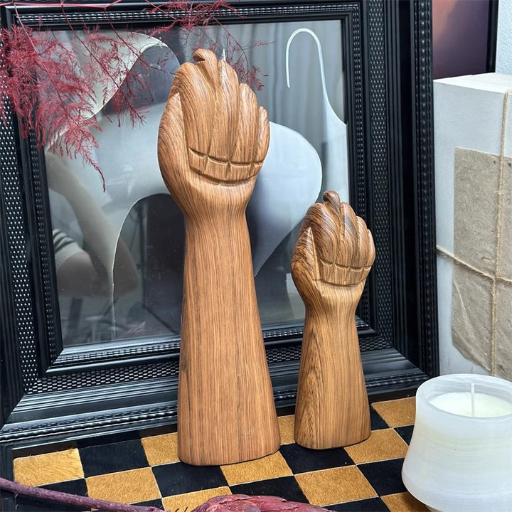 Decorative Wooden Hand Sculpture