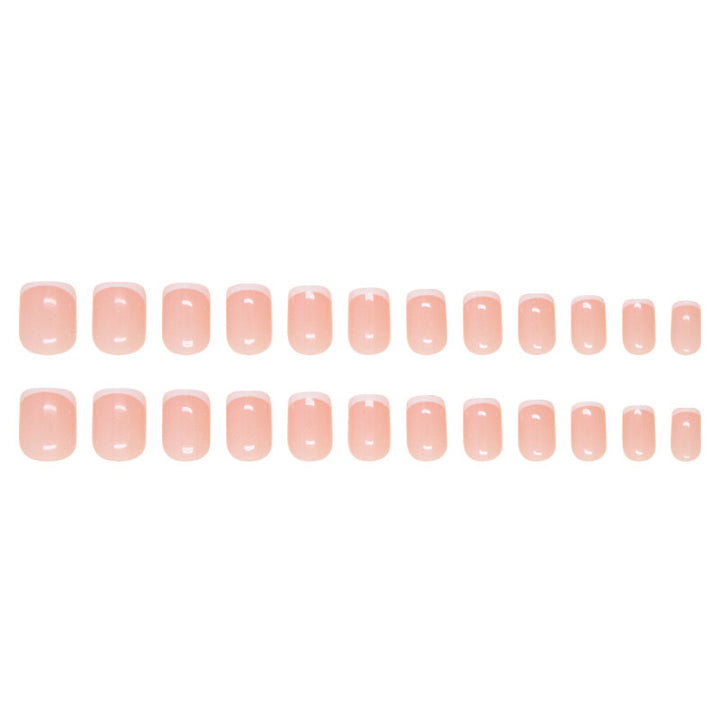Artificial nail set with elegant French finish Kalsten