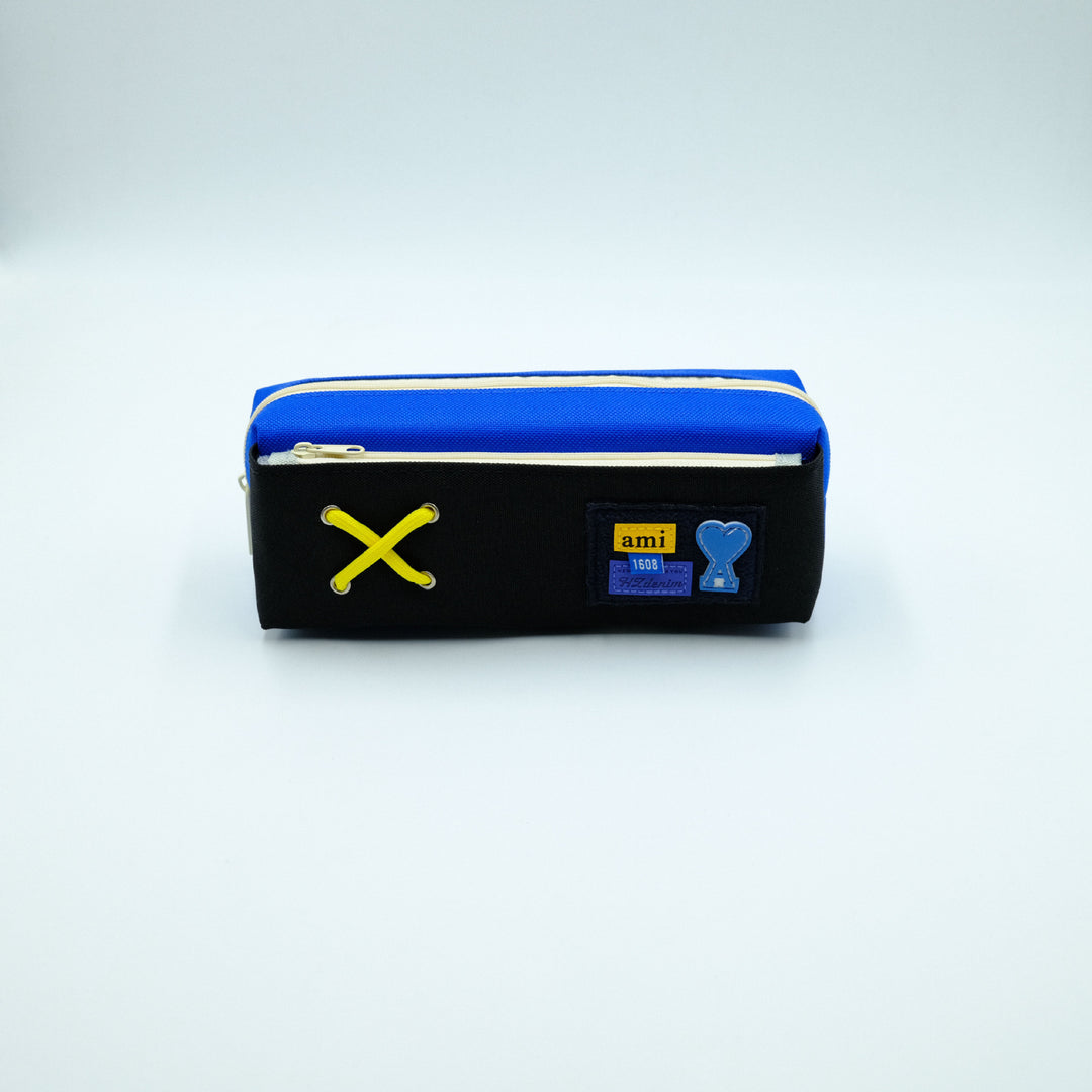 Trendy Canvas Zippered Pencil Case