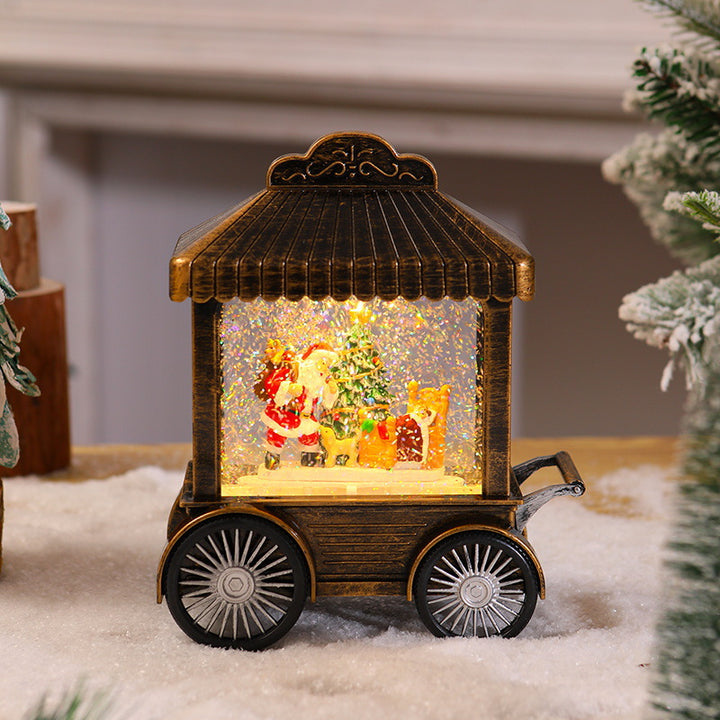 Decorative light lantern with snow globe Kalsten