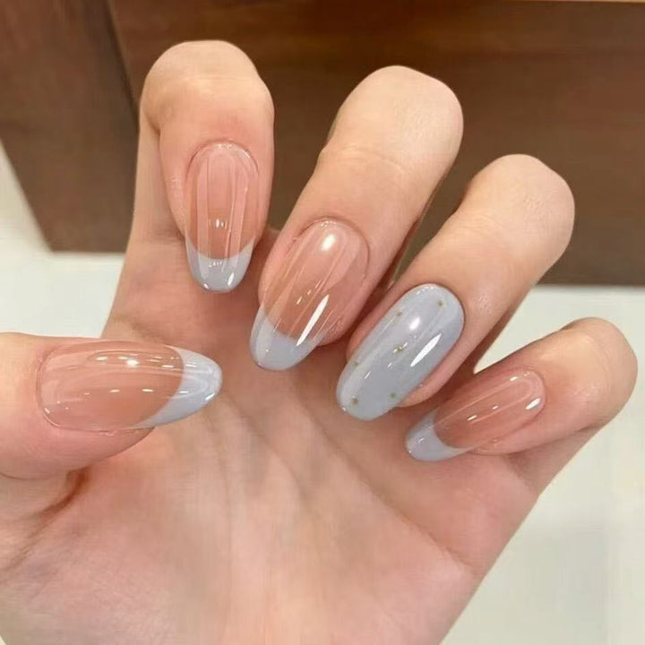 Elegant French Tip Press-On Nail Set Kalsten