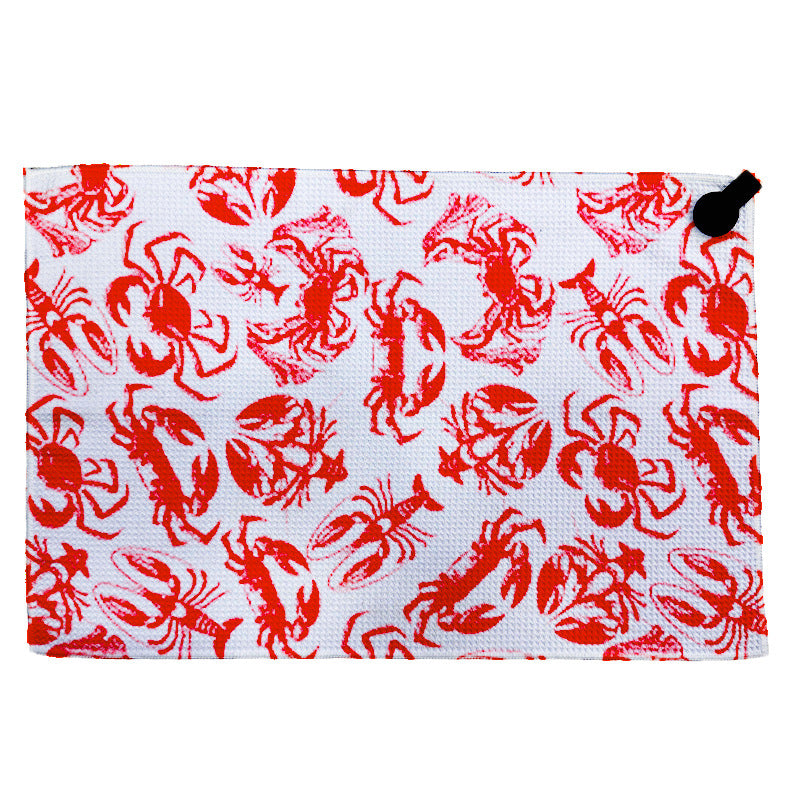 Towel with modern circular pattern Kalsten