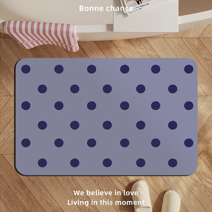 Modern Oval Decorative Bath Mat