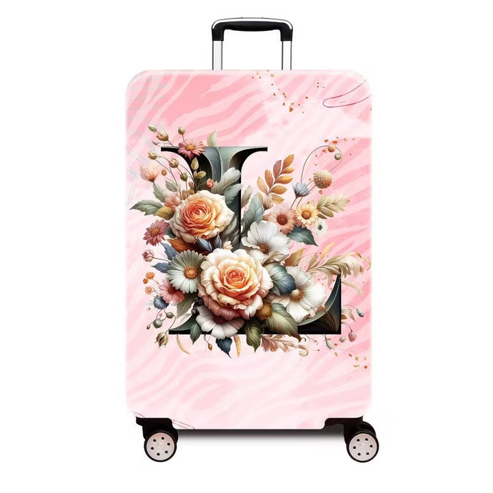 Ladies hard shell suitcase with luxurious floral design Kalsten