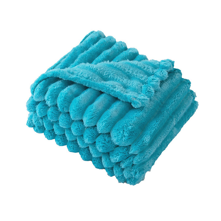 Women's Fluffy Blanket with Textured Design Kalsten