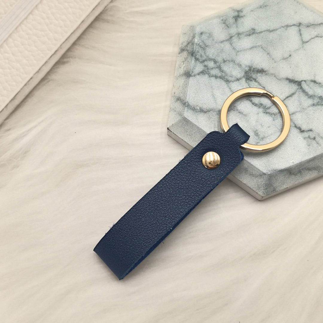 Unisex keychain made of high-quality artificial leather with stylish design Kalsten