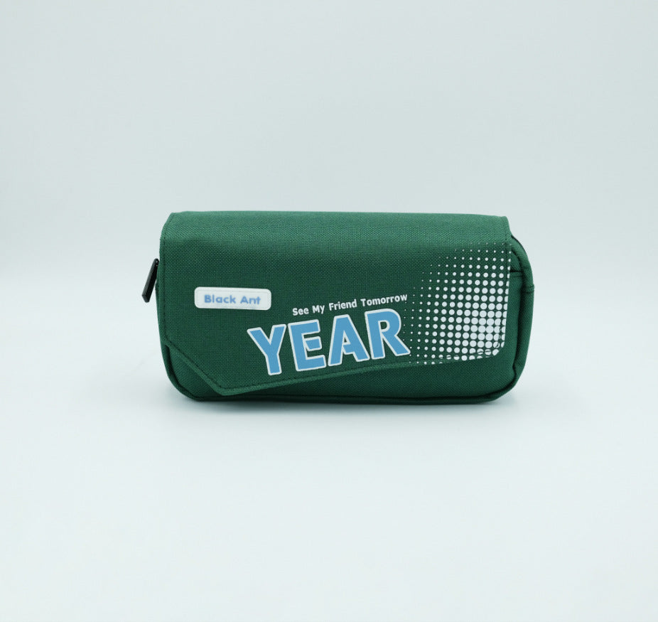 Creative Graphic Zippered Pencil Case