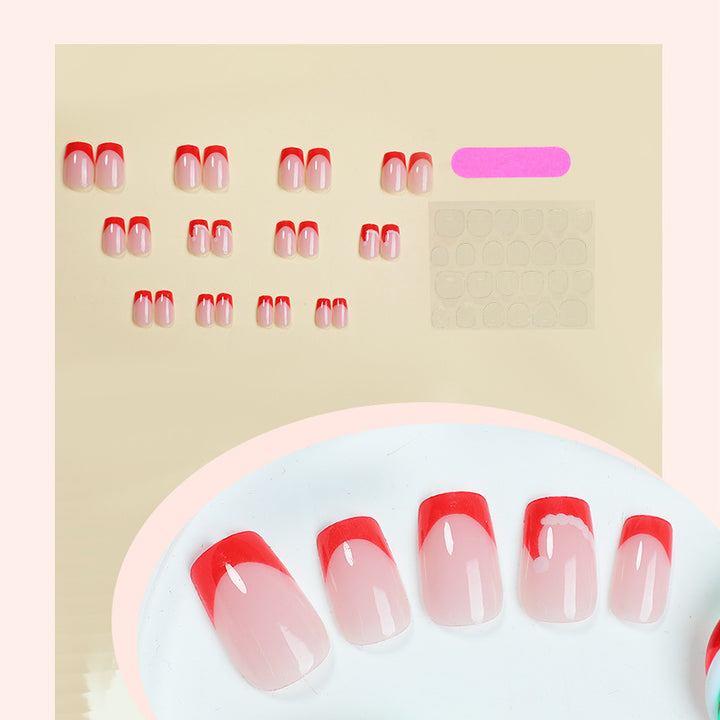 Artistic French Tip Press-On Nails kalsten