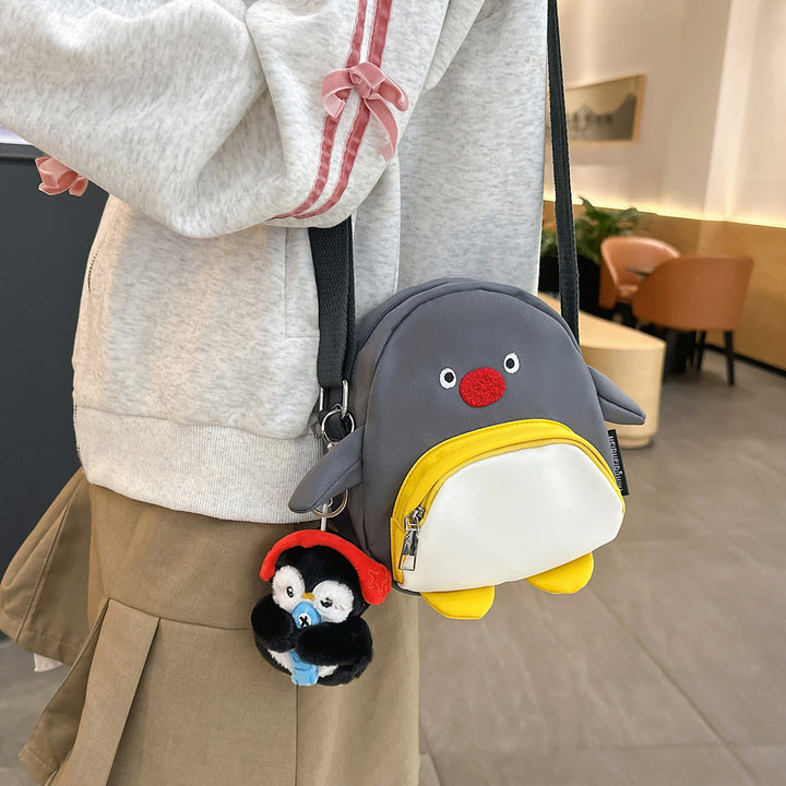 Whimsical Penguin-Themed Crossbody Bag