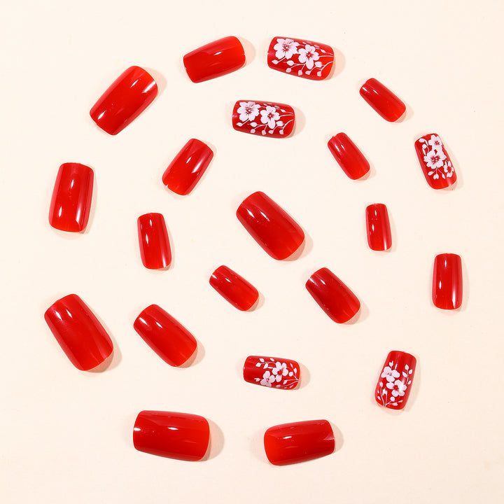 Floral Acrylic Nail Art Extensions Kalsten 1789713260