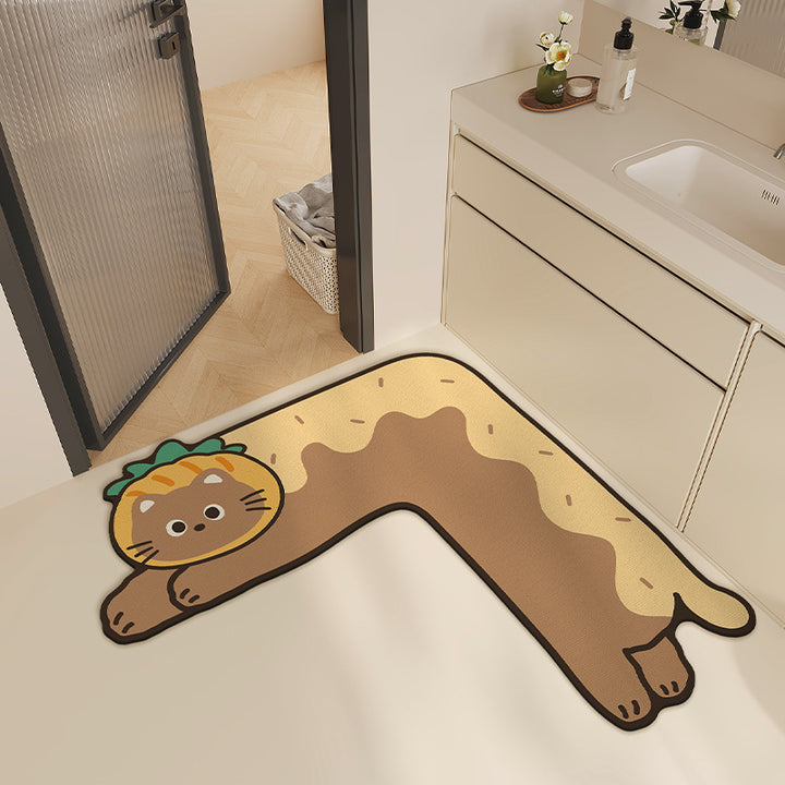 Cute Animal-Themed Bath Mat Kalsten