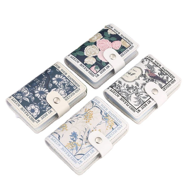 Floral Design Compact Wallet Kalsten