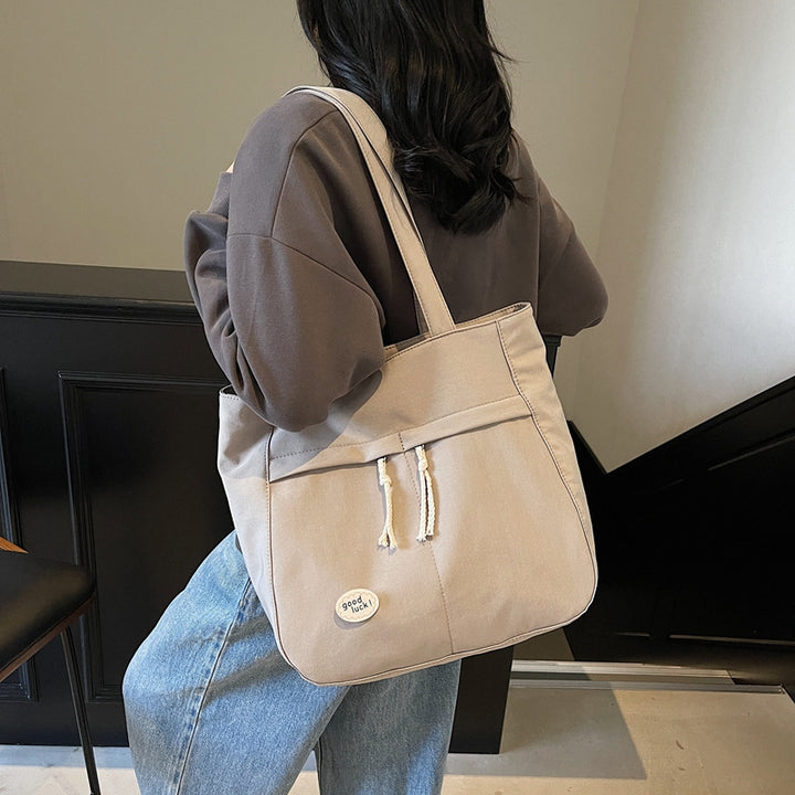 Casual Multi-Pocket Canvas Tote Bag Kalsten