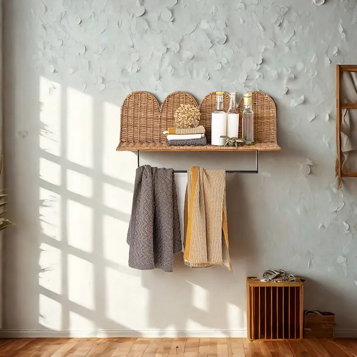 Wall shelf with woven design Kalsten