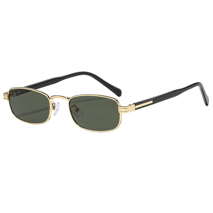 Ladies fashionable sunglasses with stylish metal frame and orange lenses Kalsten