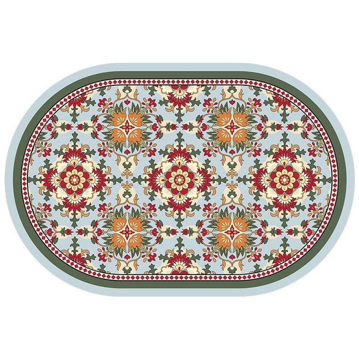 Floral Pattern Decorative Area Mat