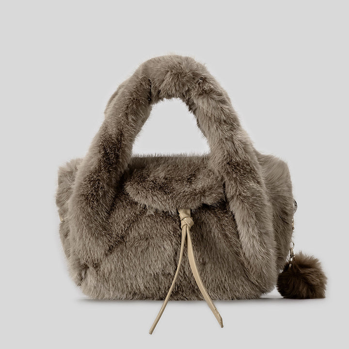 Luxurious Faux Fur Handheld Bag