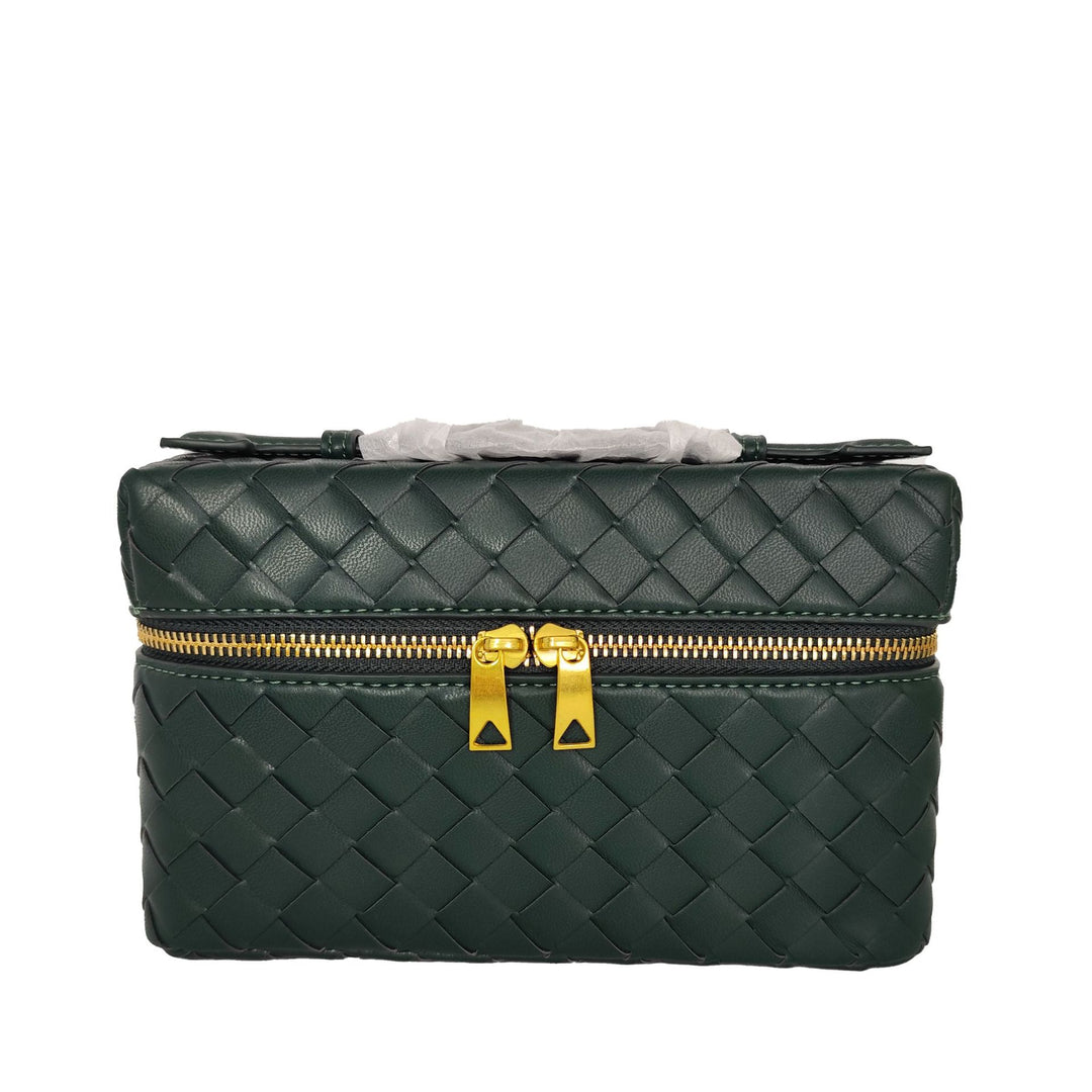 Woven Leather Cosmetic Case Kalsten