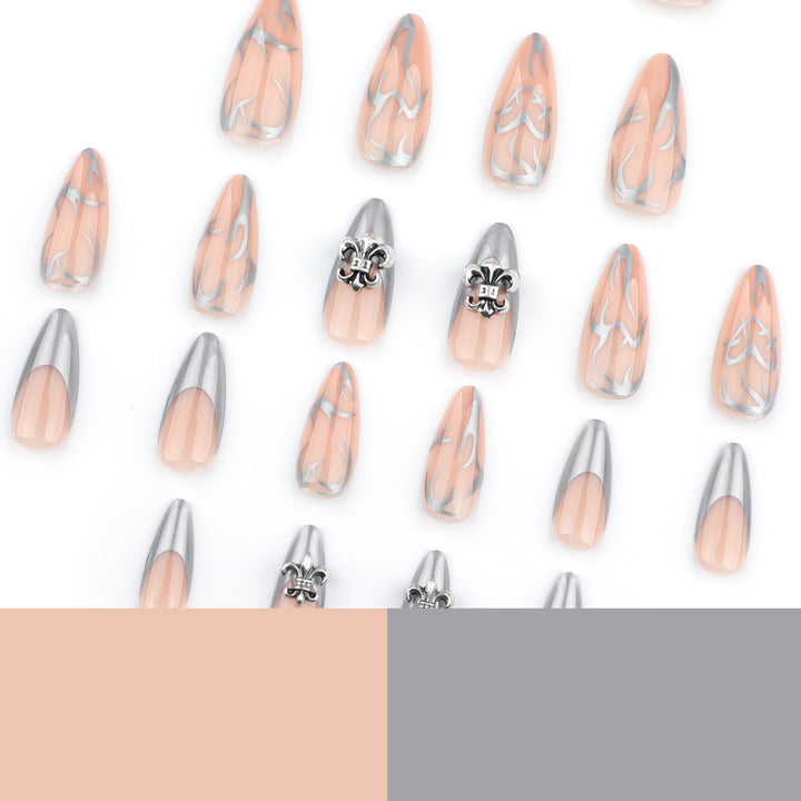 Artful stiletto nails with elegant accents Kalsten
