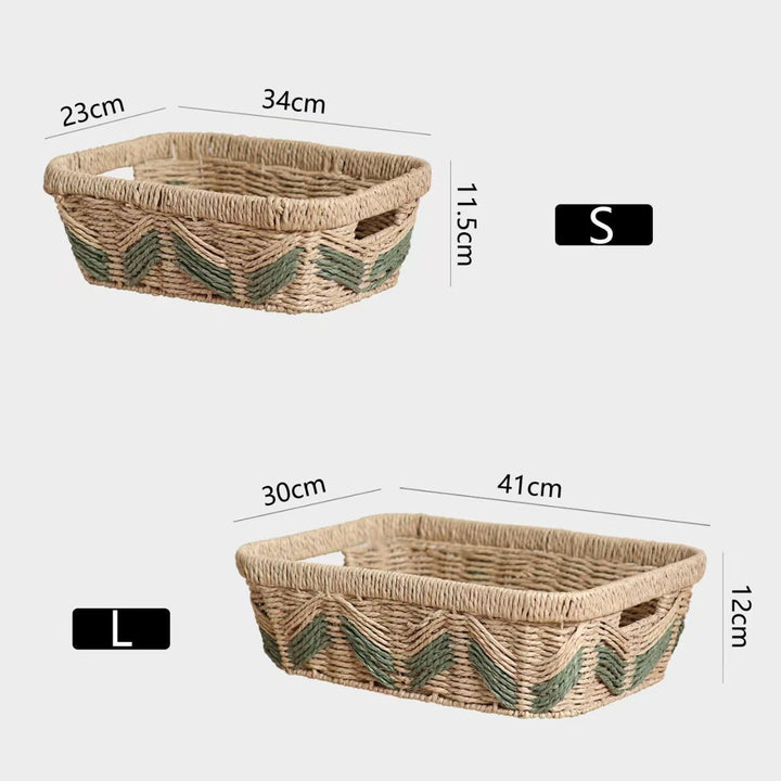 Decorative storage basket with woven design Kalsten