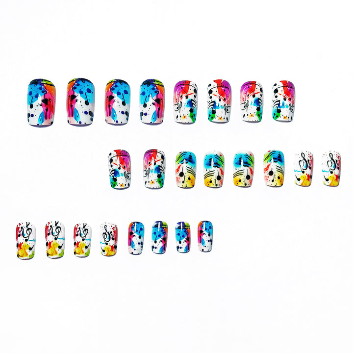 Creative Art Nails with Musical Design Kalsten