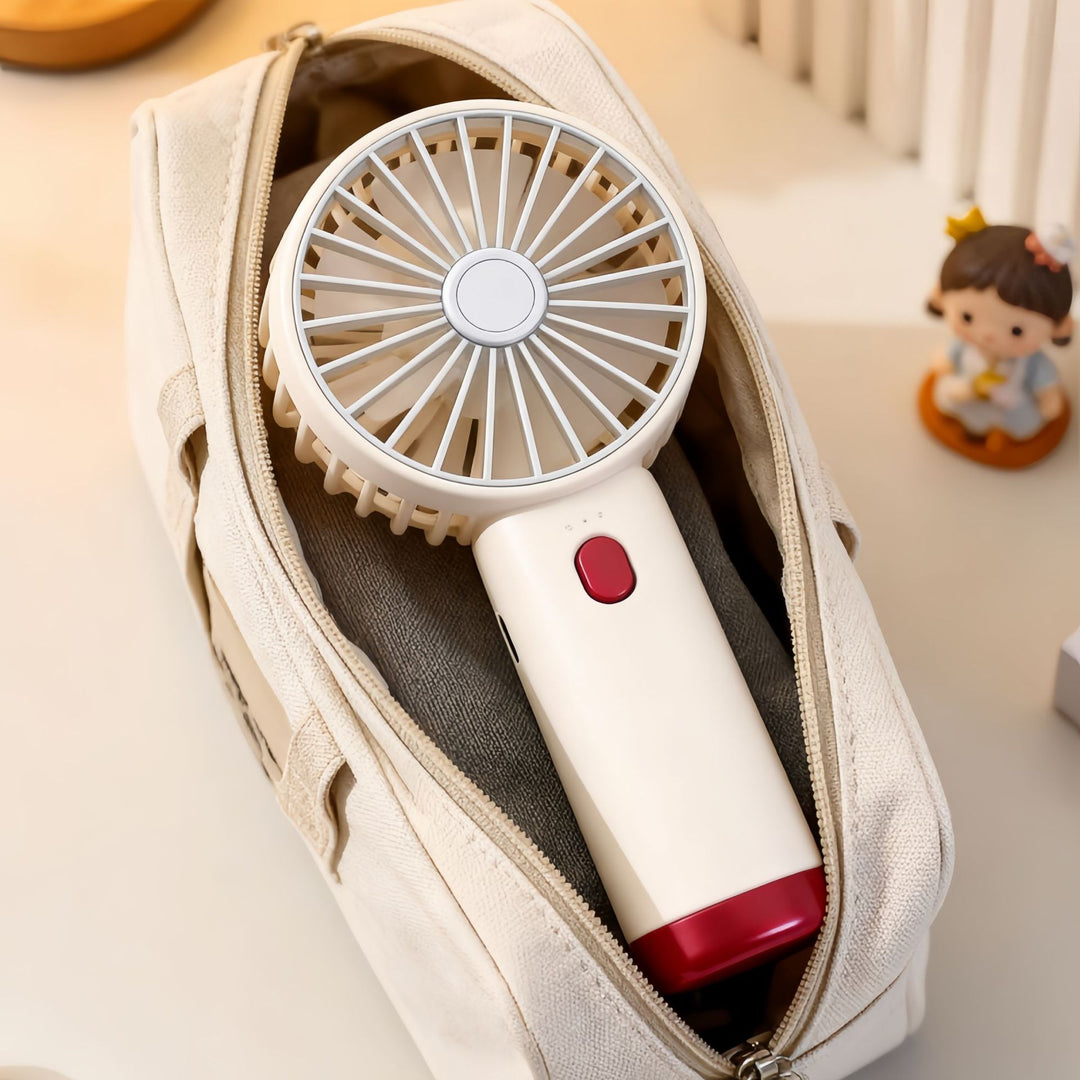 Ladies Portable Hand Fan with USB Connection and Ergonomic Design Kalsten