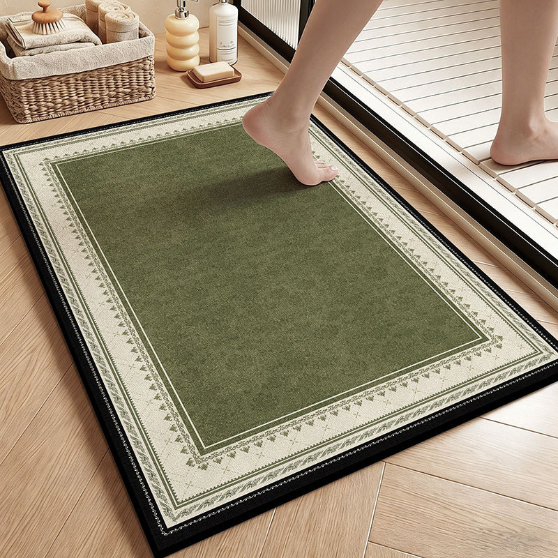 Vintage Botanical Floral Bath Mat