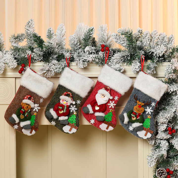 Christmas Stocking with Festive Motif Kalsten