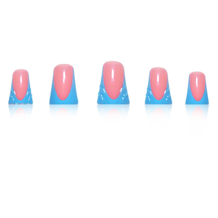 Decorative Press-On Nail Art Extensions with Rhinestone Accents Kalsten