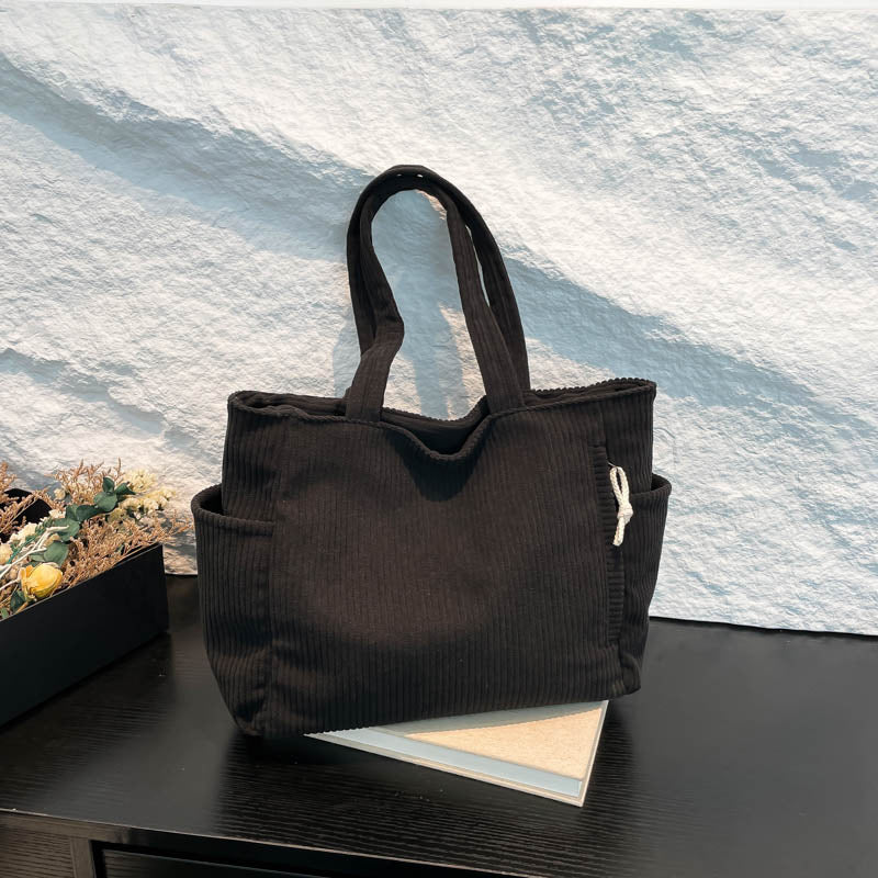 Cozy Textured Fabric Tote