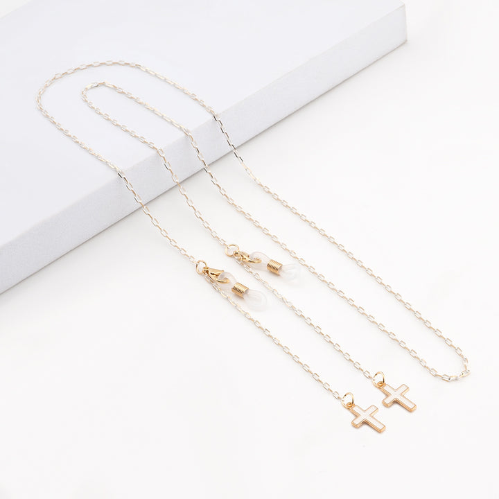 Elegant Geometric Eyewear Chain Kalsten