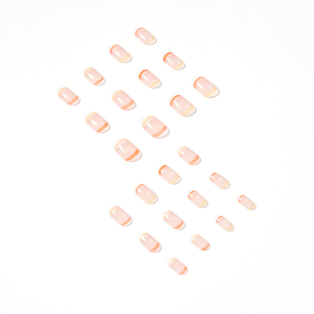 Elegant Nail Art with Bright Tips Kalsten