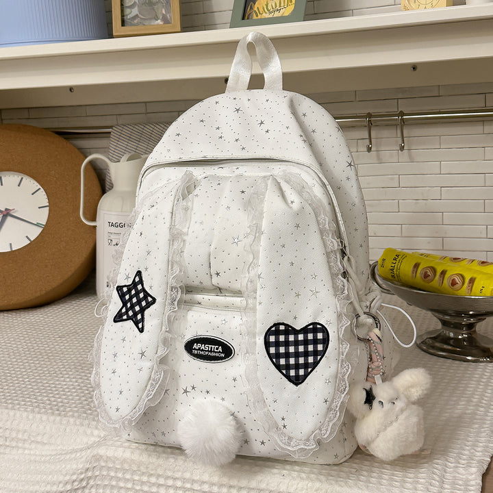 Whimsical Bunny-Ear Design Backpack Kalsten