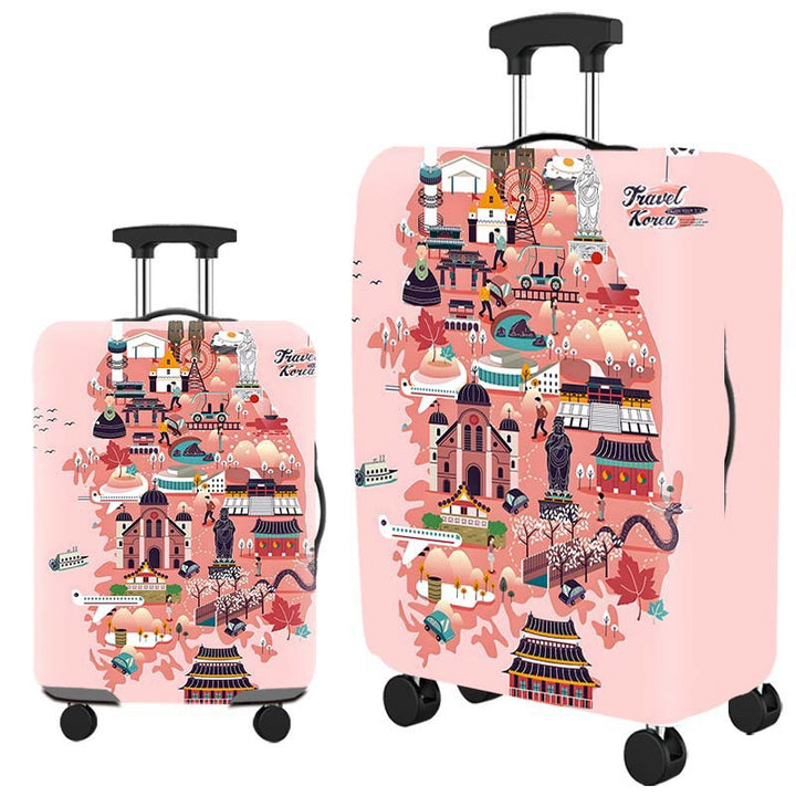 Women's suitcase with unique art design Kalsten