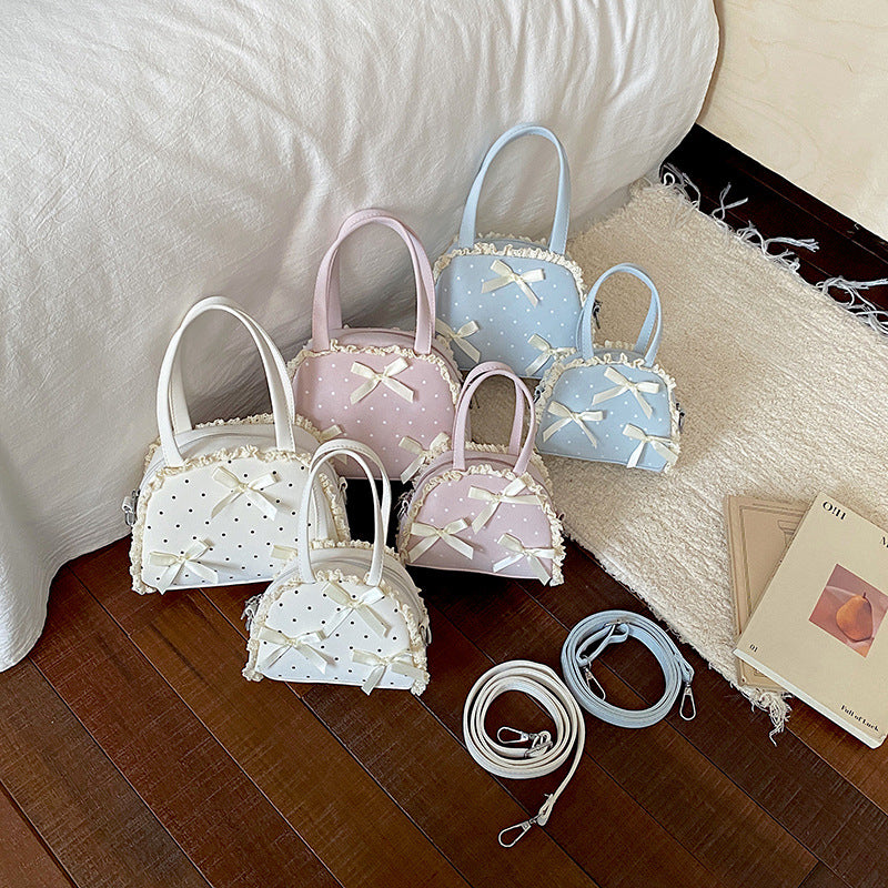 WoCharming Bow-Embellished Everyday Handbag Kalsten