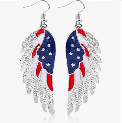 Ladies' statement star earrings with crystal embellishment and enamel coating Kalsten