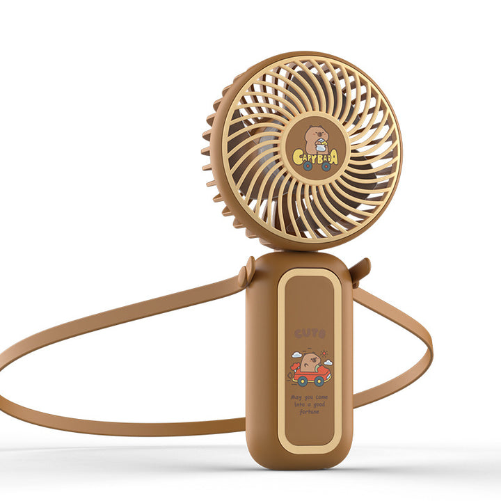 Unisex Portable Handheld Fan with Carry Strap and Cute Design Kalsten