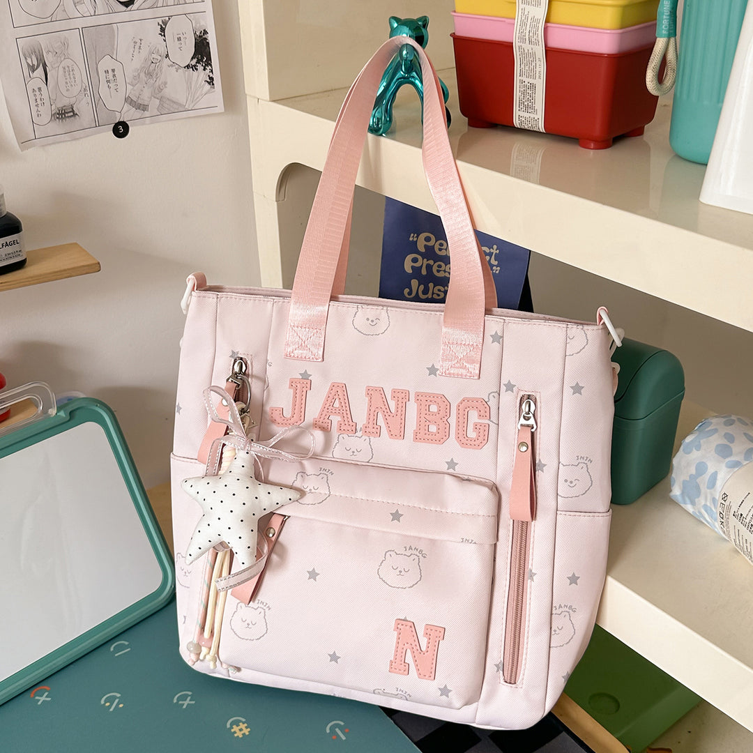 Casual Character-Embellished Backpack Kalsten